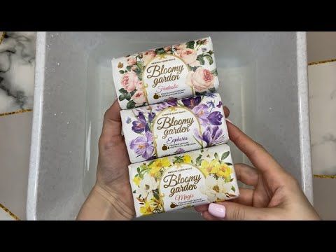 ASMR 🌺Floral set of soaps | АСМР 🌺Цветочный сет мыл