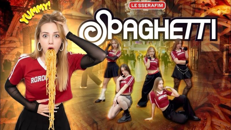 [KPOP IN PUBLIC] LE SSERAFIM - ‘SPAGHETTI’ dance cover by N.O.V.A from Russia