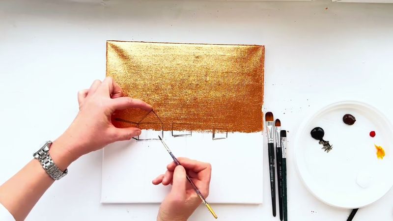 Бесплатный мастер класс "Зимний пейзаж"