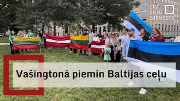 ASV galvaspilsētā Vašingtonā simboliski pieminēta 36. gadadiena kopš Baltijas ceļa