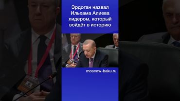 Эрдоган назвал Ильхама Алиева лидером, который войдёт в историю