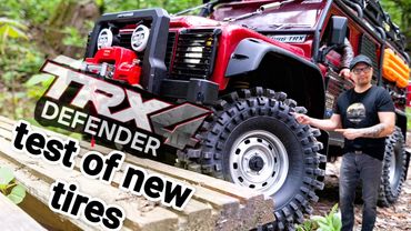 RC Traxxas TRX-4 scale 1/10 test of new tires