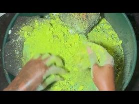 Green crush with a new gifted mold! Happy Monday #gymchalkasmr