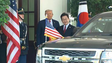 Trump greets South Korean president at White House | AFP