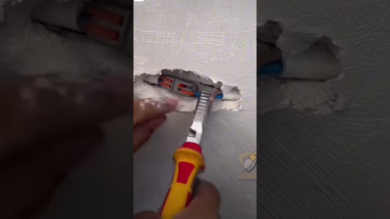 Making a Wago Connection Inside the Wall – Safe & Clean Wiring #shorts #electrician