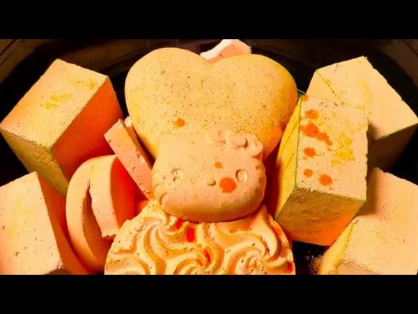 Oily Orange Chalk Pieces