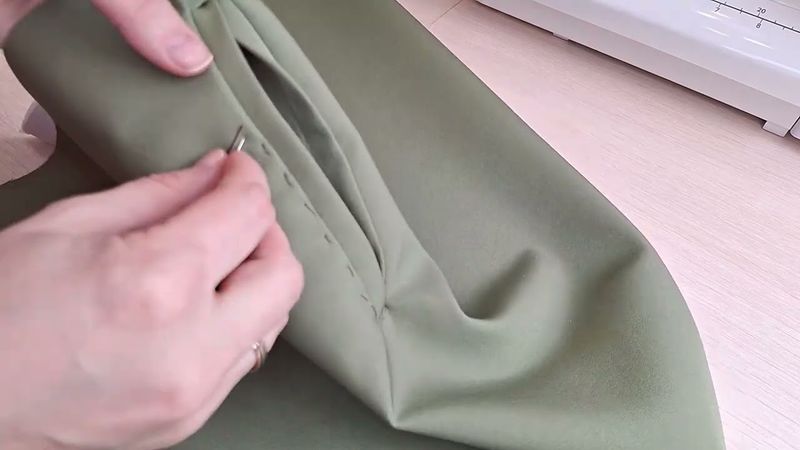 Пошив жакета  Обработка карманов