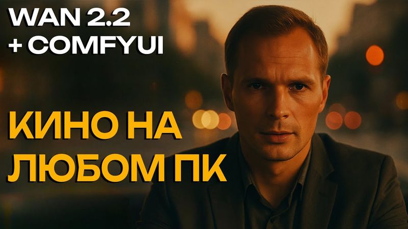 Wan2.2 + ComfyUI: Безлимитный AI генератор видео на компьютере. Гайд по установке и запуску