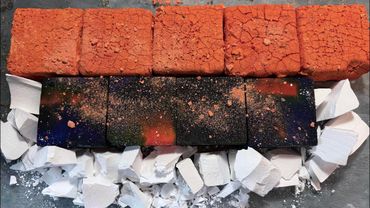 Dyed and pasted blocks |ASMR| oddly satisfying |gymchalk