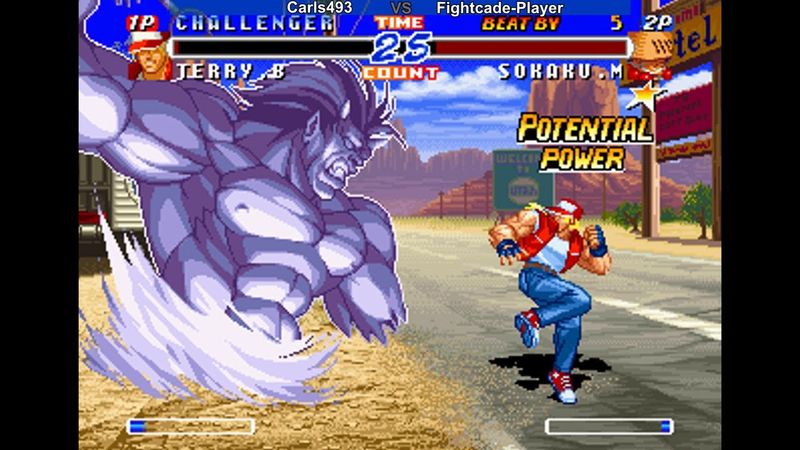 Real Bout Fatal Fury 2 (Fightcade): Match #4: Carls493 Vs. Fightcade-Player (7 Matches)