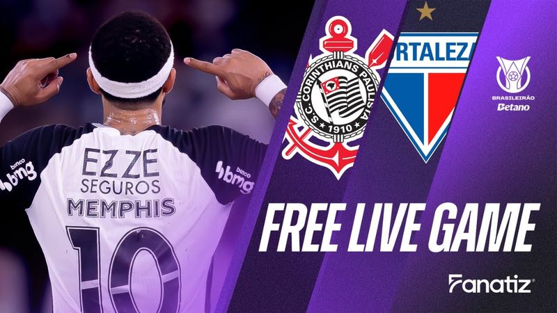 Corinthians vs Fortaleza | FREE LIVE GAME | Brasileirao 2025 📺