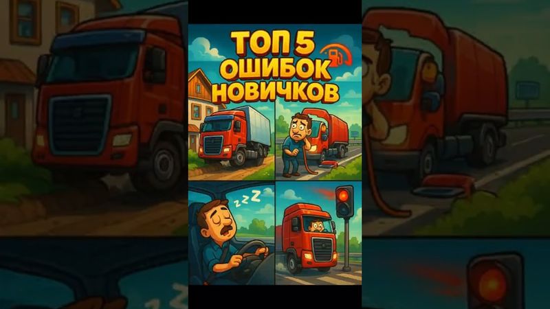 😅 Новичок в ETS2 ?? Вот 5 ошибок #ets2 #етс2 #симулятор  #eurotrucksimulator2