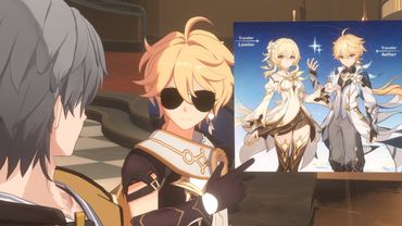 The main character has a new outfit