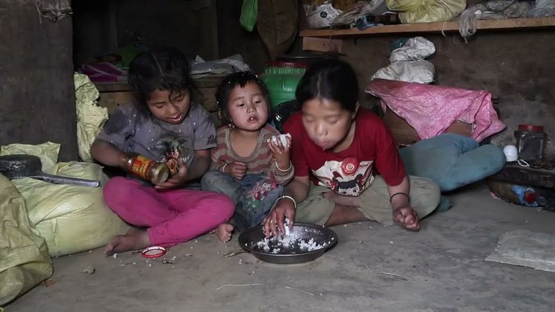 Villager are really happy to get delicious || Nepali village