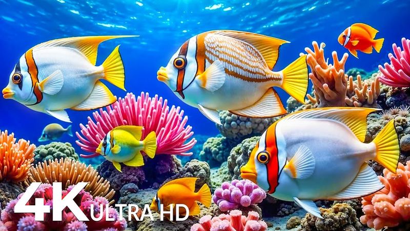 The Best 4K Aquarium 🐟 Explore the Underwater World and Beautiful Coral Reef Fish for Deep Sleep #6