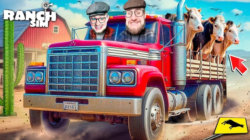 КУПИЛИ ГРУЗОВИК ДЛЯ РАНЧО! ТЕПЕРЬ У НАС ЕСТЬ КОРОВЫ и СВИНЬИ! ДЕНЕГ БОЛЬШЕ НЕТ! RANCH SIMULATOR #6