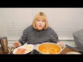 Yang soo bin)간만에 고기 듬뿍 들어간 김치찌개 혼내주기!!!!Kimchi stew MUKBANG