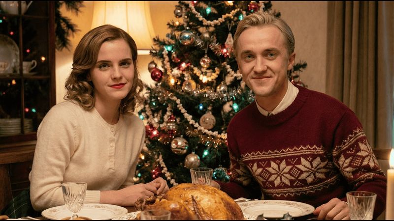 Dramione: A Vintage Christmas in 1950s London (music ai)