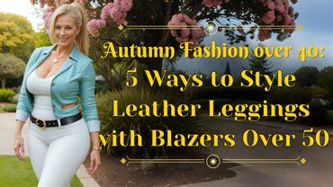 5 Ways to Style Leather Leggings with Blazers Over 50