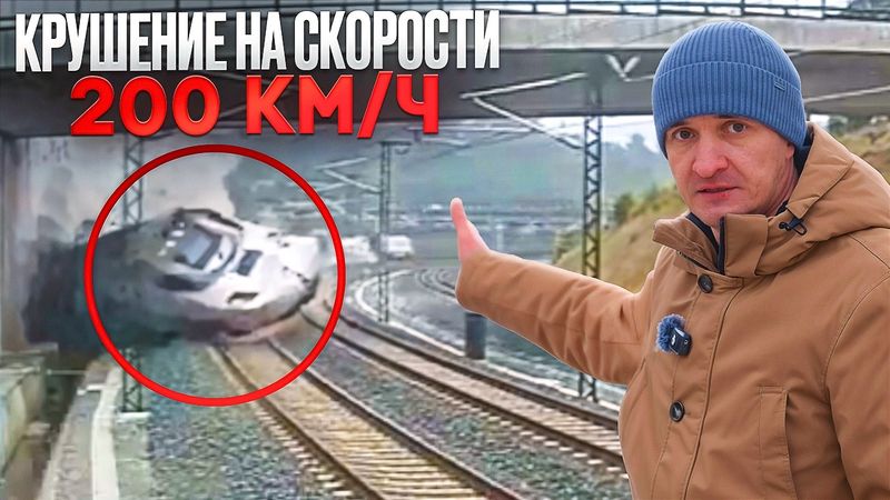 Крушение Снятое На Камеру / КАТАСТРОФА Сантьяго-Де-Компостелла