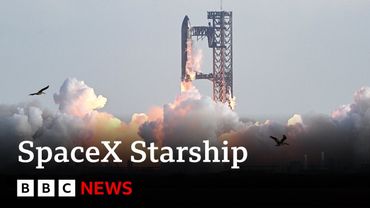 SpaceX pulls off Starship rocket launch in much-needed comeback | BBC News