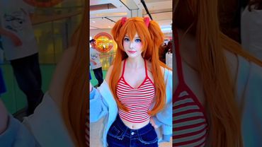 Asuka Langley Sohryu Cute 😍 Neon Genesis Evangelion Cosplay #shorts