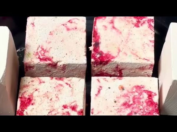 Red Marbled & Fresh Chalk