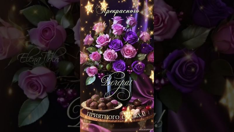 Хочу от души пожелать Доброго вечера 💜🌠💙