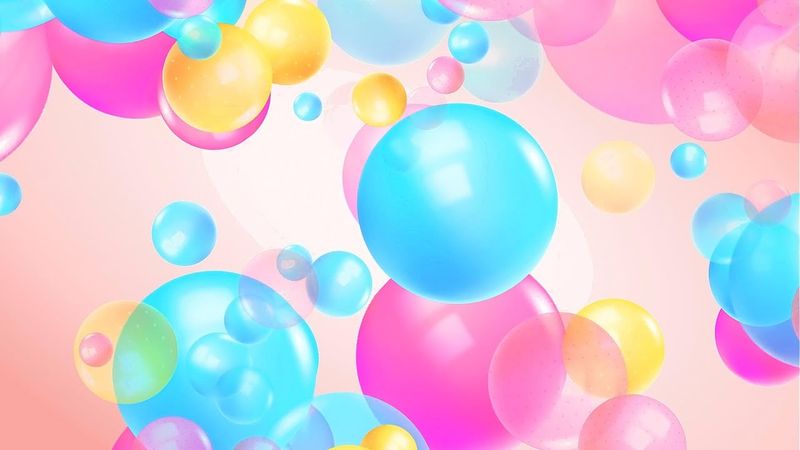 Colour Balls Background. Balloon | Colour Full Balls for Video editing 4k