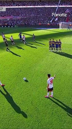 🎯 Golazo de Mastantuono de tiro libre: abrió el partido en el Monumen...