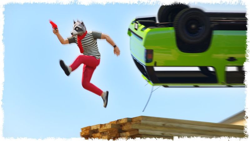 ТАЧКА УПАЛА ПРЯМ НА ГОЛОВУ!!! ОПАСНЫЕ ЛОВУШКИ В GTA ONLINE!!!