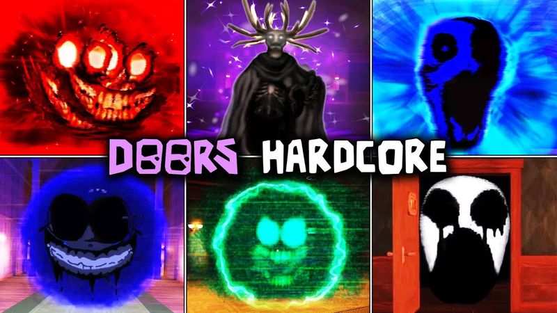 [ROBLOX] Doors Hardcore All New Enemies Jumpscares & Crucifix
