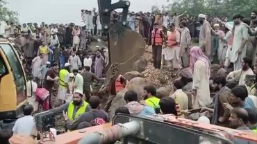 Rescue workers in northern Pakistan after deadly monsoon rains | AFP