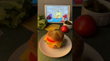 🍔 Крабсбургер из «Губка Боб квадратные штаны»  #spongebob #рецепт