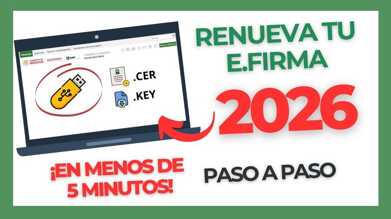 Como RENOVAR tu E.FIRMA por INTERNET | SAT 2026