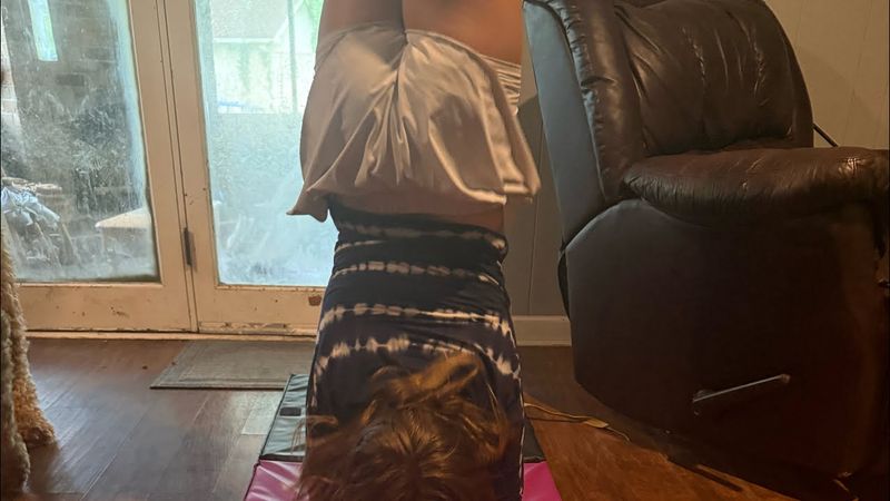 How to do a elbow stand and a cartwheel