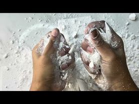 Soft Fluffy Plain Jane Gym Chalk Crush