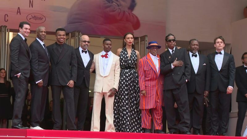 Spike Lee and cast of "Highest 2 Lowest" hit the red carpet in Cannes | AFP