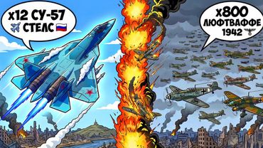 ЧТО ЕСЛИ Современный Истребитель Су-57 появился в небе над Сталинградом 1942?