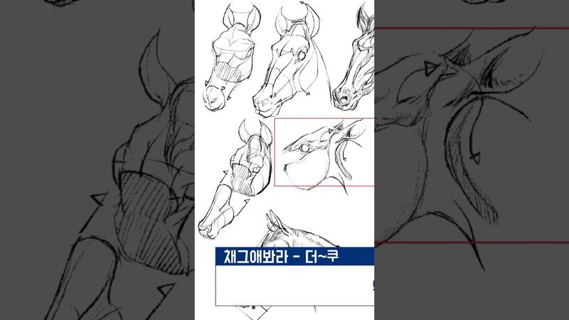 어려운 동물 그리기? 이 비법만 알면 끝 (Pick! ✅) #shorts