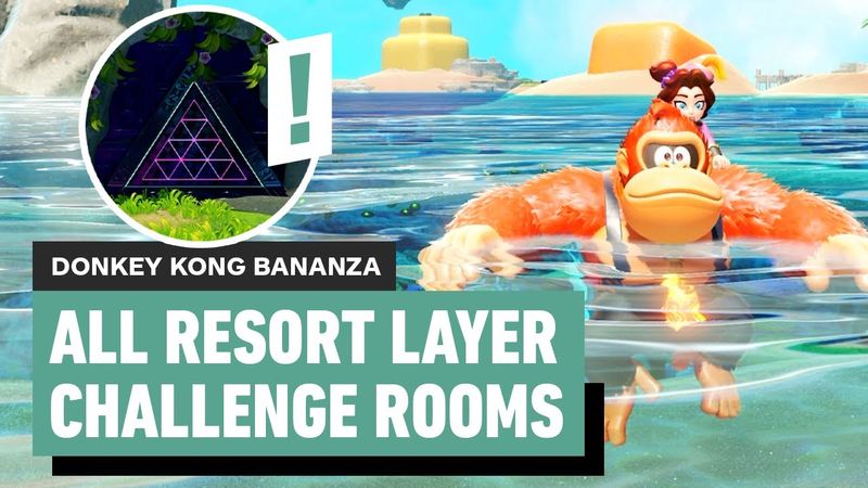 Donkey Kong Bananza: All Resort Layer Challenge Rooms | Locations and Solutions