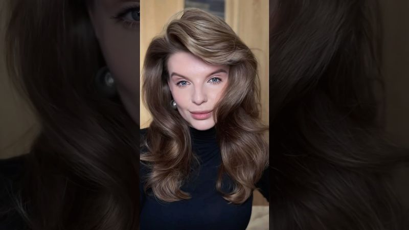 Объемная укладка на мусс и бигуди #объемволос #локоны #бигуди