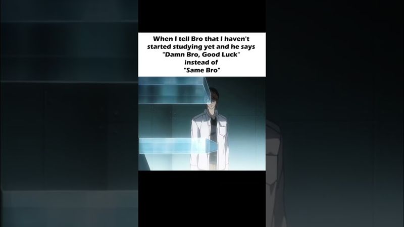 When Your Bro Says “Good Luck” Instead of “Same Bro” 💀 | L x Kira | Death Note Edit