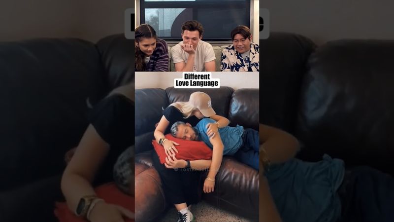 Tom Holland Laughs to Viral Videos Part 111 #tomholland #funny #trynottolaugh #reaction