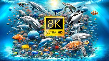 سفرهای حیوانات اقیانوس 60FPS 8K ULTRA HD