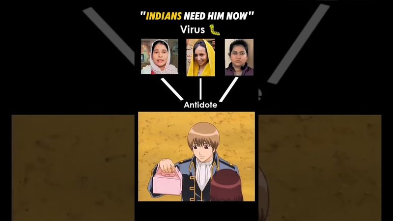 Indian Men Needs Him💀 | Gintama Meme #shorts