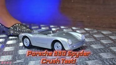 Porsche 550 Spyder Crush Test! 👠🤣 #asmr #stressrelief #experiment