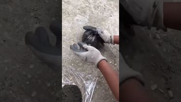 Тропинка из пакетов с бетоном