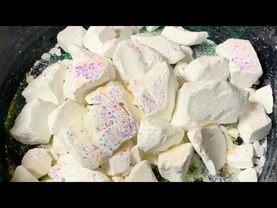 Glitter on Fresh Chalk Chunks