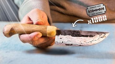 НОЖ из СОТЕН БРИТВЕННЫХ ЛЕЗВИЙ! - ковка